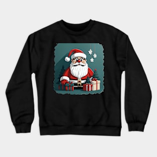 Santa Claus with gifts Crewneck Sweatshirt